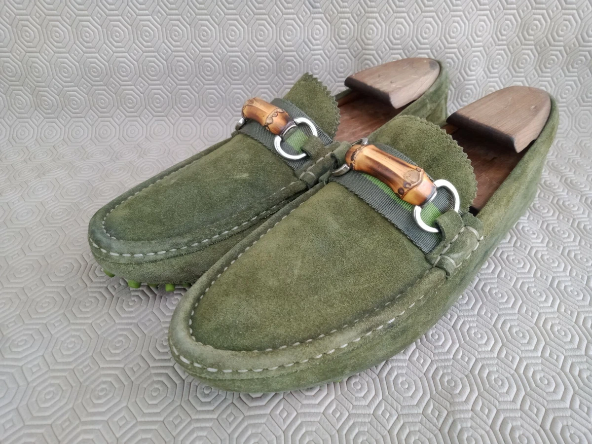 Green gucci hotsell loafer