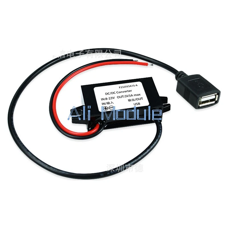 DC-DC 12V To 5V Converter Step Down Module USB Output Power Adapter 3A 15W