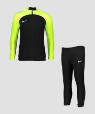Nike Tuta Junior Little Kids Dri-Fit, Unisex  - 010 (Nero/Giallo Fluo)