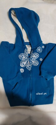Preowned Good Used Condition OshKosh Girl Size 18 Month Turquoise Jacket