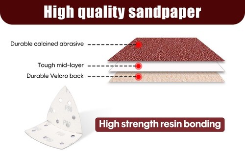 120X Mixed Mouse Sanding Sheets Palm Sander Pads Sandpaper For Black and Decker - Picture 4 of 7