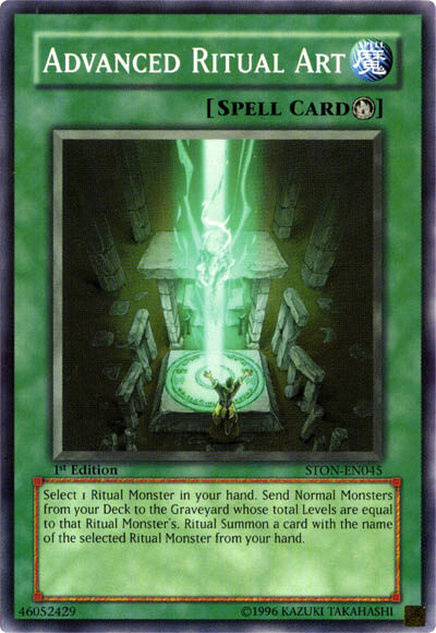 Yu-Gi-Oh! Advanced Ritual Art Card (STON-EN045) - Strike Of Neos Set, 1st Edition, Common Rarity - View #9