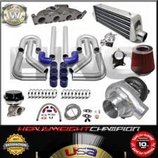Turbo Kit T3/T4 for VW 1.8T GOLF JETTA MK4 AUDI A3 TT FMIC PK WG BOV Manifold BL