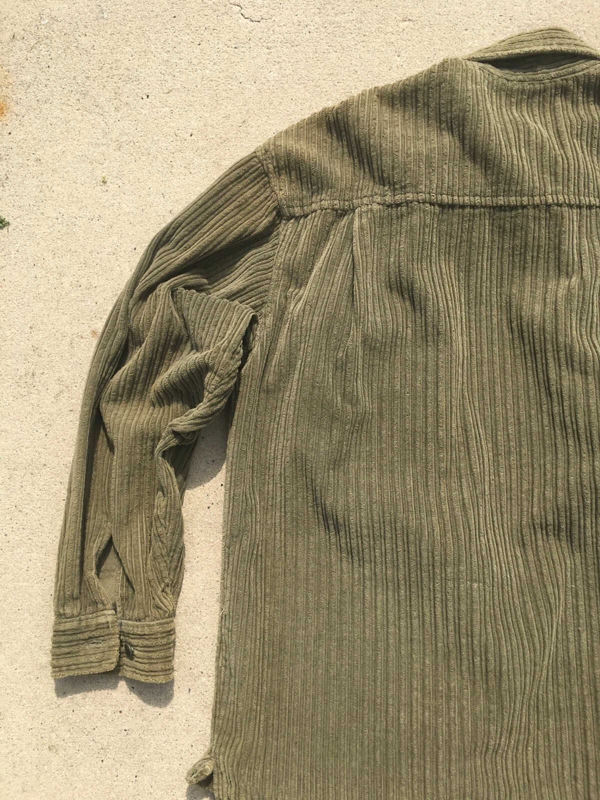VTG Quicksilver Jacket Men's Medium Salt Water Denim Corduroy 90s Grunge Skate - product detail image 8