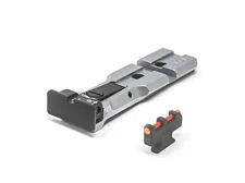 S&W RMR Rear Sight Black Target Silver Body With Red Plunger Front Sight