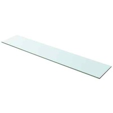 Shelf Panel Glass Clear 100x20 cm vidaXL