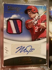 2014 Panini Classics Mike Trout Game Used Jersey 4 Color Patch Auto True 1/1 Ssp