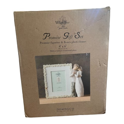 Willow Tree Promise Gift Set / Promise Figurine & Roses Photo Frame 2003 - Picture 8 of 9