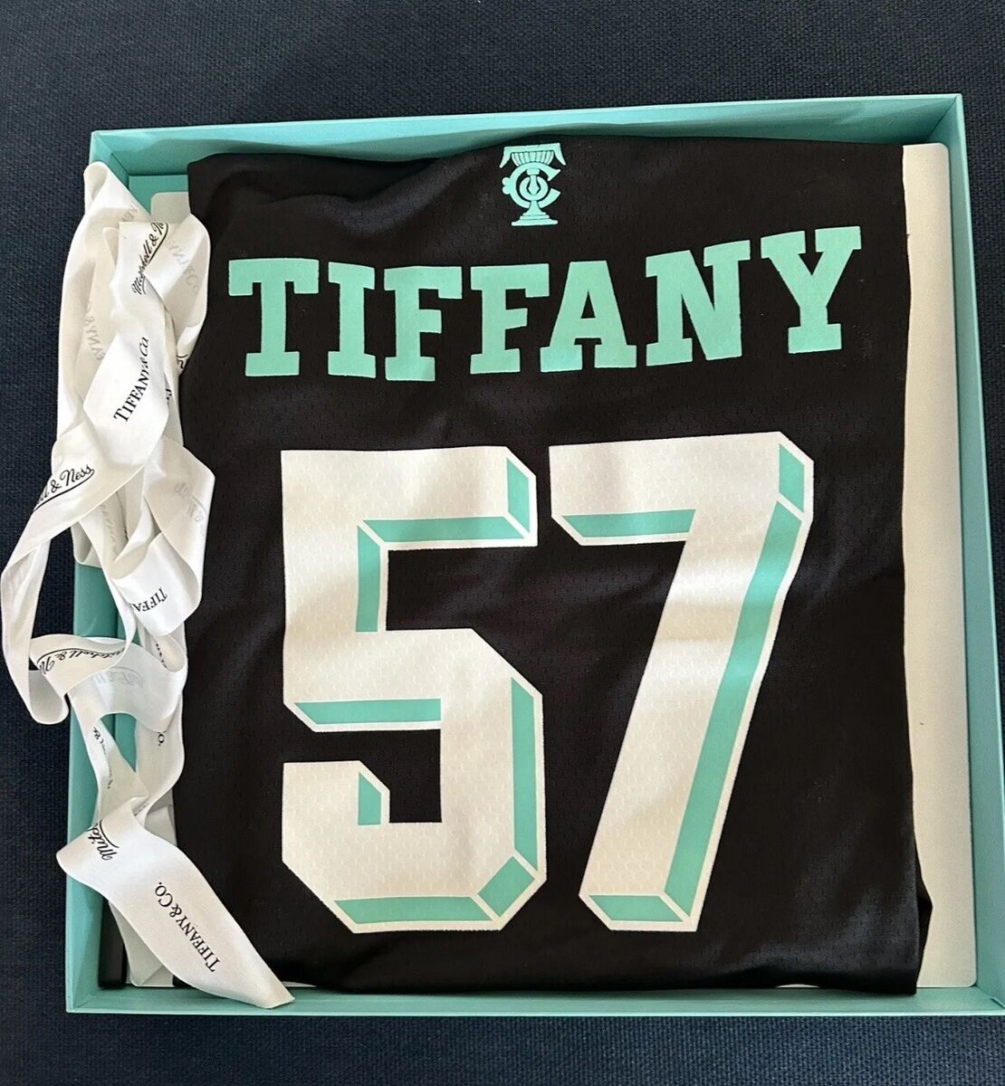 NIB Tiffany & Co X Mitchell & Ness Football Jersey Size L NIB Tiffany & Co X Mitchell & Ness Football Jersey Size L