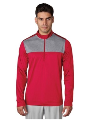 adidas Golf Men's Climawarm Novelty 1/4 Zip Layering Top Unity Pink L (AE9387)
