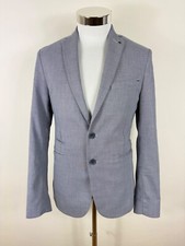 ZARA MAN Sakko / Reverskragen / Schlitz / Knopf-Verschluss / Gr. 46  grau