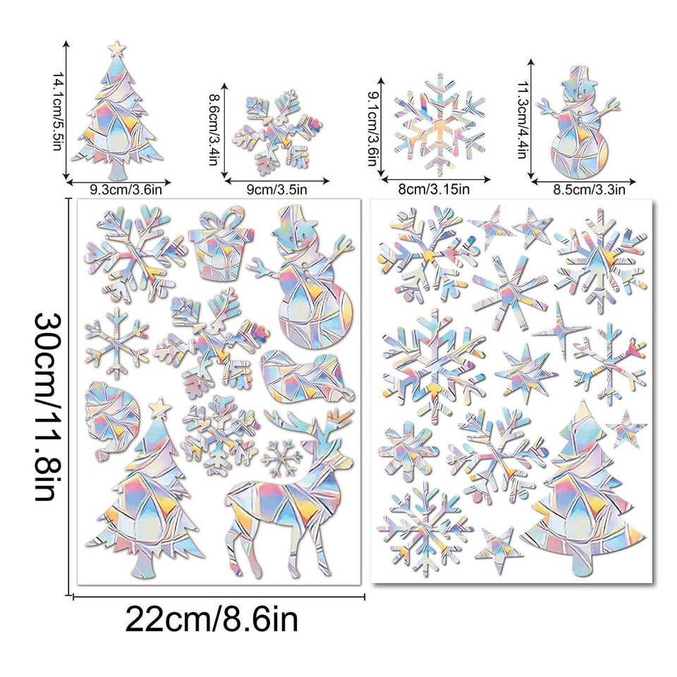 Christmas Window Stickers Window Clings for Living Room eBay