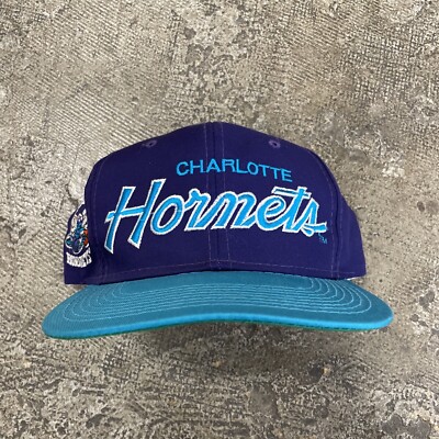 VTG 90s Sports Specialties Charlotte Hornets Double Line Script