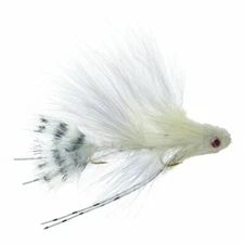 Mini Sex Dungeon Streamer White - Articulated Trout and Bass Fly Fishing Fly