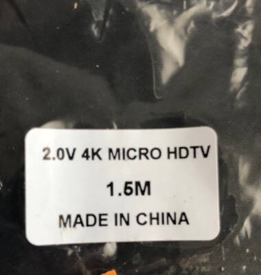 2.0 V 4k micro hdtv 1.5 m