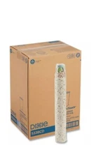 Dixie 5338CD PerfecTouch 8 oz.Paper Cups - 1000 Count (50/Bag, 20 Bags/CT) New