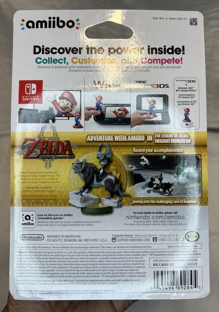 Amiibo Wolf Link (Zelda Breath Of The Wild) – Nintendo – Avec Sa Boîte D'origine