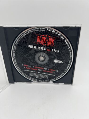 BLAK JAK & T PAIN Ball Out 5TRX INSTRUMENTAL & ACAPELA & RADIO PROMO CD Sin CD21 - Bild 1 von 2
