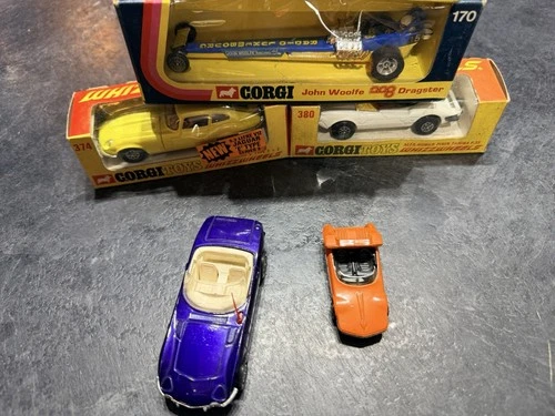 Corgi Racing Cars Vintage 70s Some Whizzwheels Job Lot of 5 Diecast Vehicles #2