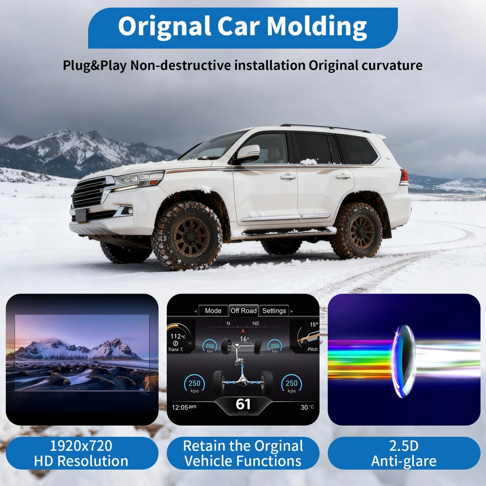 Digital Cockpit Instrument Cluster For08-20Toyota Land Cruiser LC200Easy Install - Изображение 3 из 4