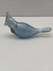 Fenton Blue Jay Iridescent Blue Carnival Glass Cardinal Bird Figurine