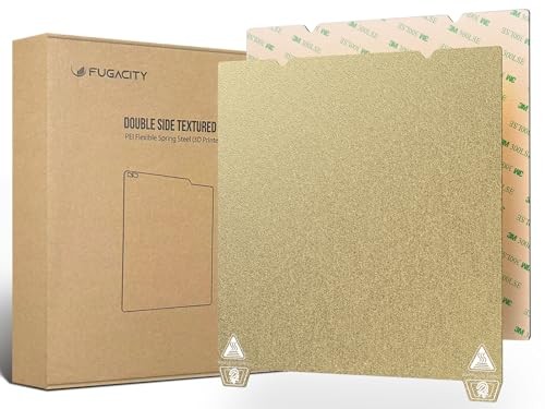 Double Side Textured PEI Sheet 235×235mm Double Textured Golden( With Notches)