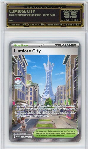 2026 Pokemon Lumiose City Perfect Order - Ultra Rare #111 GRADED SLAB 9.5