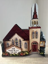 VTG Brandywine Woodcrafts Thanksgiving / Church Shelf Sitter 2000