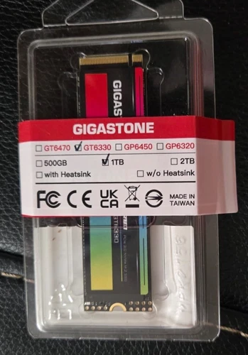 Gigastone PCIe 3.0 M.2 SSD 1TB Gen 3 NVMe SSD Gaming Internal Solid State Har...