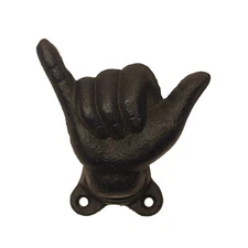 Hang Loose Shaka Hook Coat Hat Surfing Beach Towel Wall Rack Hawaiian Home Decor