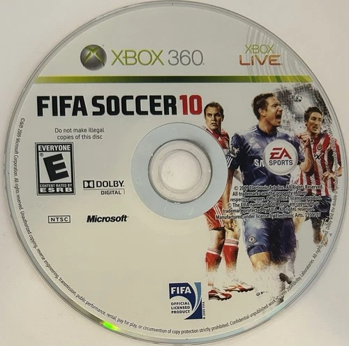 FIFA Soccer 10 (Microsoft Xbox 360, 2009) DISC ONLY | NO TRACKING | M529