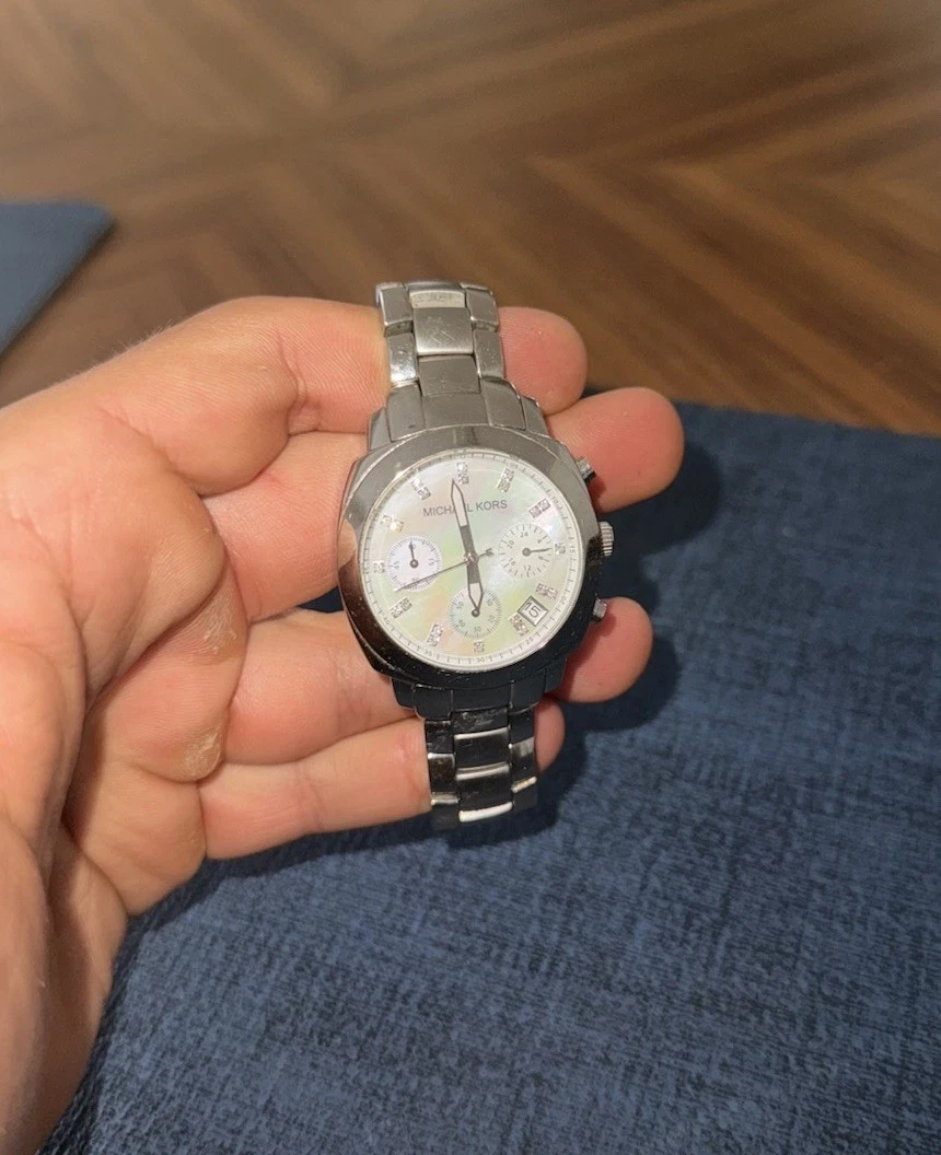 Orologio Donna Michael Kors MK5092 Acciaio Inox Tono Argento Quarzo Cronografo