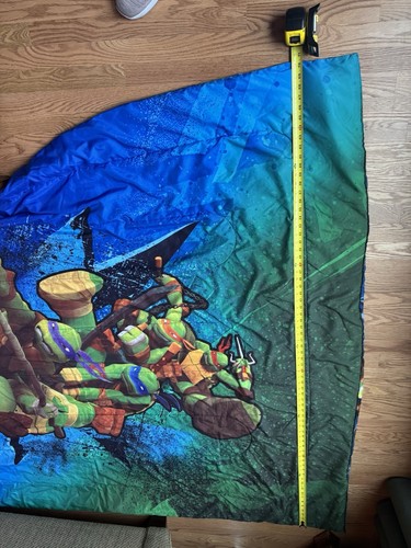 Teenage Mutant Ninja Turtles Comforter Bed spread 85 x 70 Inches Reversible TMNT - Picture 7 of 8
