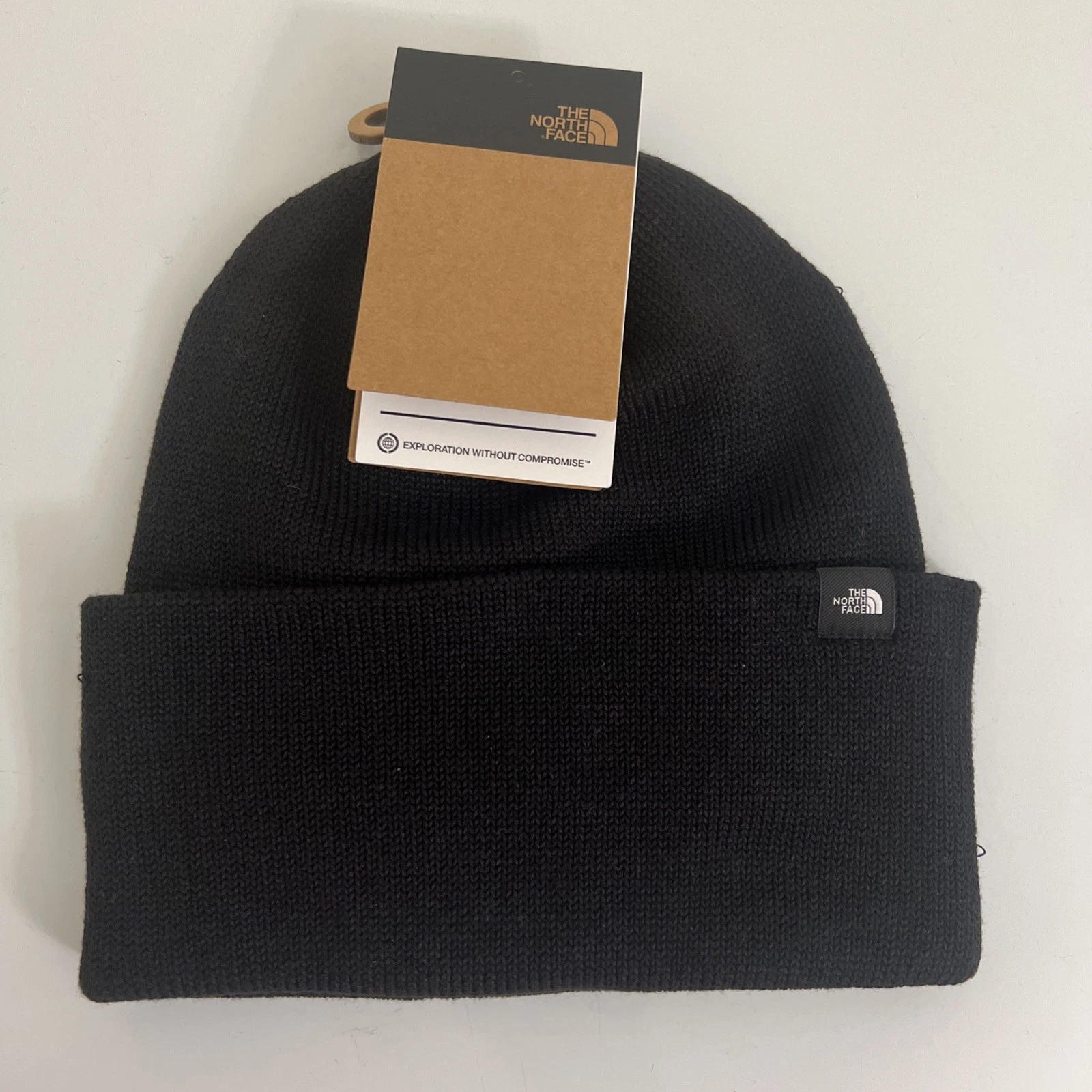 THE NORTH FACE UNISEX TNF Black Beanie Hat OS