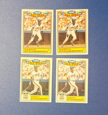Topps 1985 1986 Darryl Strawberry Mets All-Star Game Baseball Cards Lot of 4