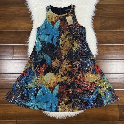 Peruvian Connection Women's Size Small Sequin Fabienne Dress Sleeveless
