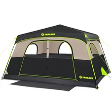 4/6/8 Person Instant Tent, Waterproof Pop Up Tents for Camping with Rainfly, ...