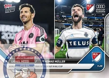*PRE SALE** Lionel Messi / Thomas Müller - 2025 MLS Topps NOW® - Card 138