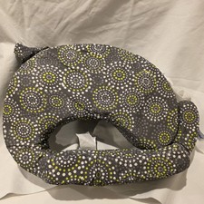My Brest Friend Nursing Breastfeeding Pillow Slipcover Washable Gray Dots