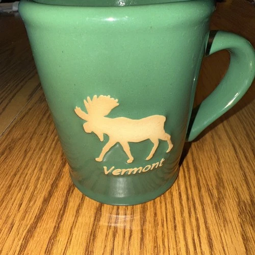 Vermont Coffee Mug Onion River Pottery Green Restaurant Style