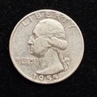 90% Silver - 1955 Washington Quarter  - 14-1