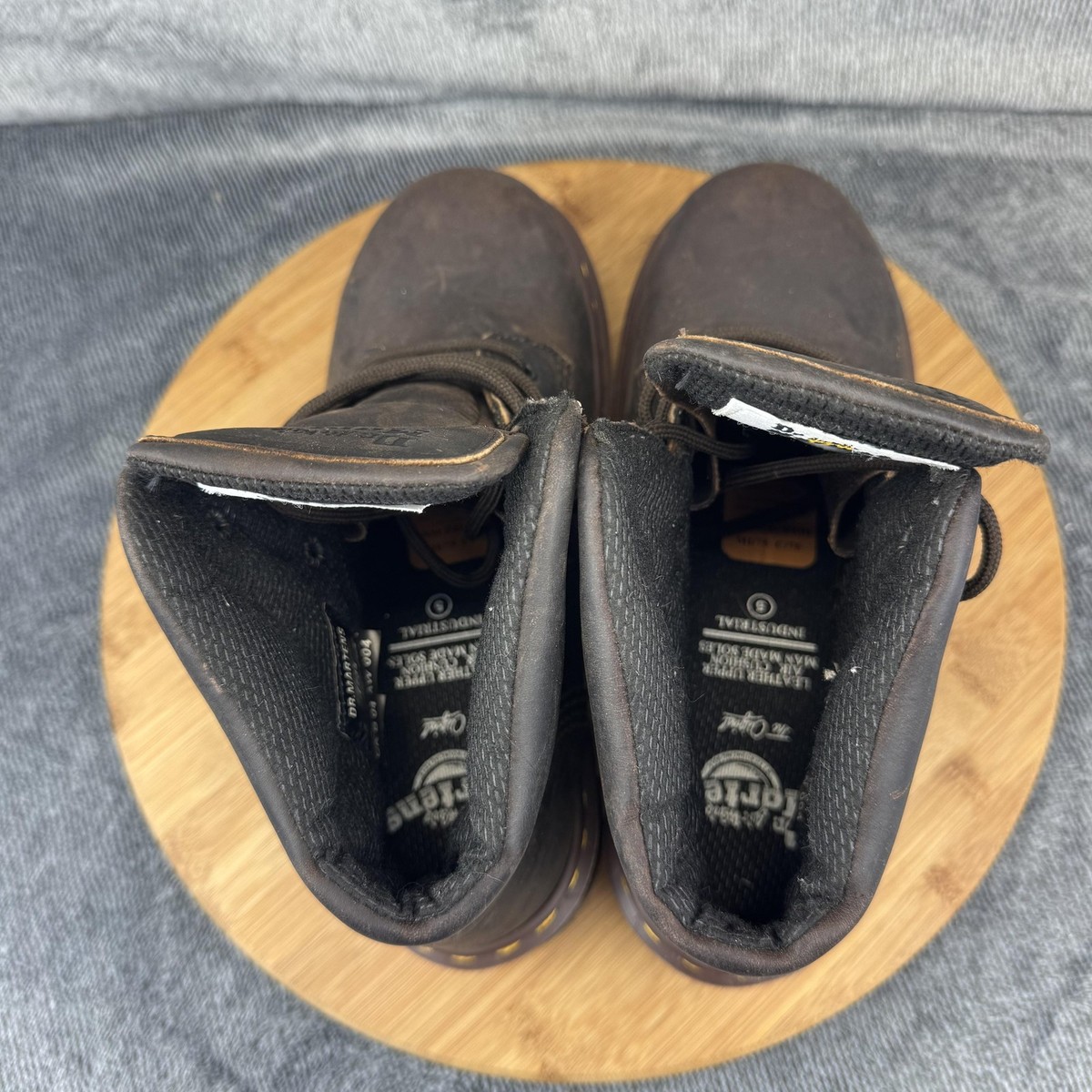 Vintage Dr. Martens Boots Mens Size UK 5 Steel Toe Safety Made England 7735 00s Dr Martens Vintage 1919, Size UK 5, Made in England 90 main image 4