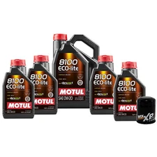 9L Motul 8100 ECO-LITE 0W20 WIX XP Filter Engine Motor Oil Change Kit API SP