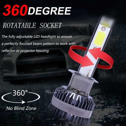 Combo H1+H11 LED Headlight Bulbs High Low Beam Kit for Ford Focus 2012-2018 4x - Picture 2 of 12