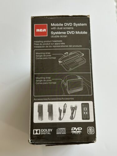RCA Mobile DVD CD System 7” Dual Screens DRC69705E22 Tested Works-no Remote! Box - Picture 6 of 9
