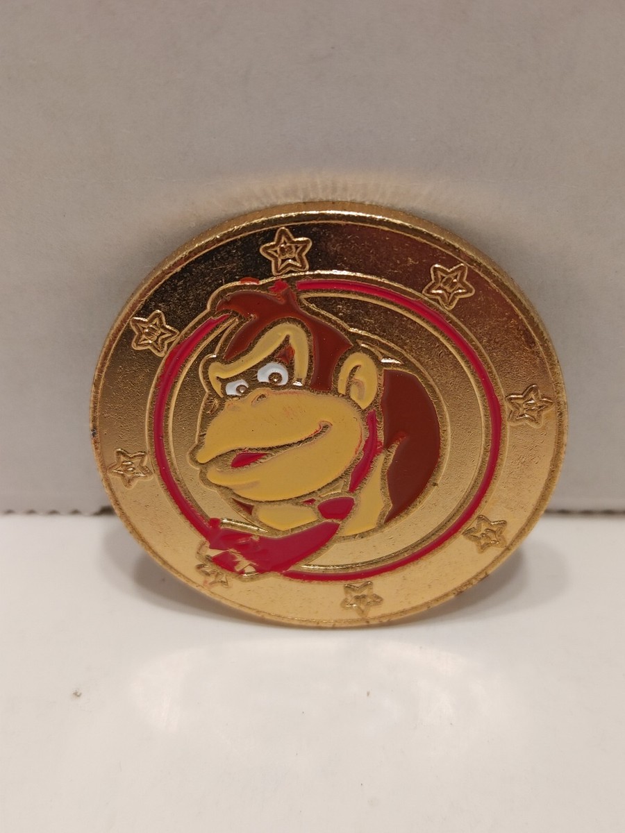Super Mario NINTENDO Character *DONKEY KONG* Golden Token