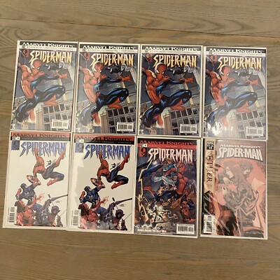 Marvel Knights SPIDER-MAN Lot Of 8 Marvel Comics Vol 1-3, 19
