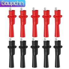 10A Insulated Alligator Clip Multimeter Push on Crocodile Clamp Electrical Test