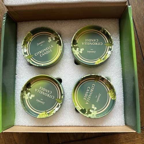 Paquete de 4 velas de citronela exterior interior 30 OZ para patio en casa, NUEVAS - Imagen 5 de 5