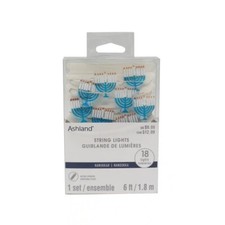 Ashland Hanukkah Menorah String Lights 6 Ft.